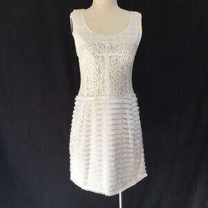 Sweet Sinammon lace + fringe dress